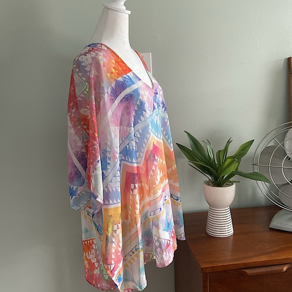 NWT Show Me Your Mumu Salvation Mountain Peta Cover Up Tunic Size Small - Picture 2 of 8